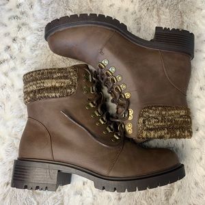 Brown Combat Boots
